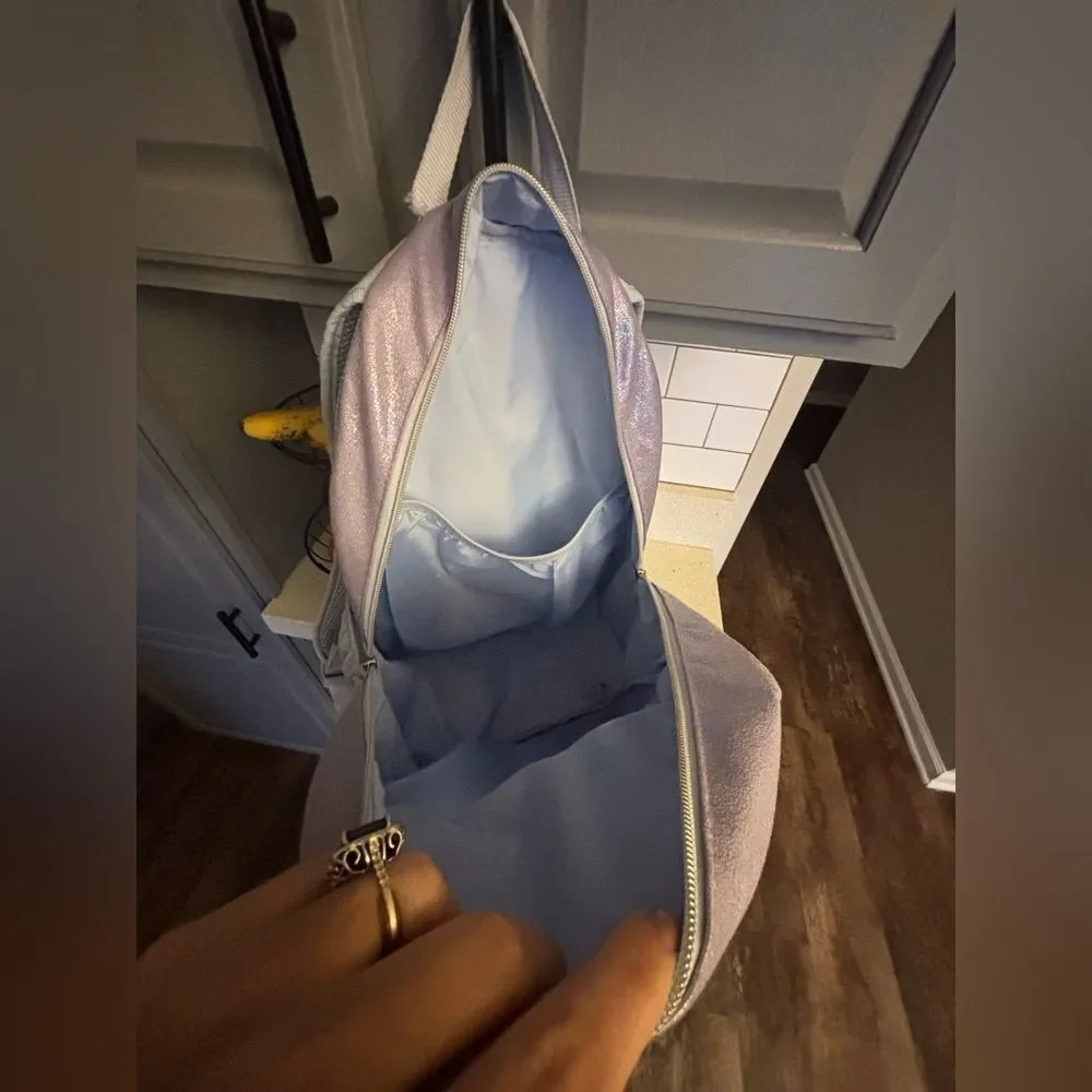 Iridescent Pink Sequin Backpack